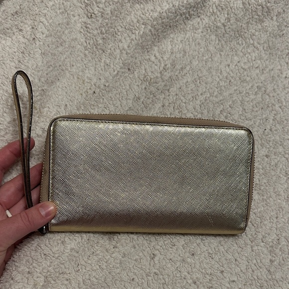 Kate Spade Metallic Gold Wristlet - Picture 5 of 5